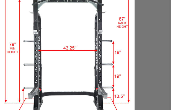 Klatka squat powinna mieć minimum 200 cm wysokości i 120 cm szerokości